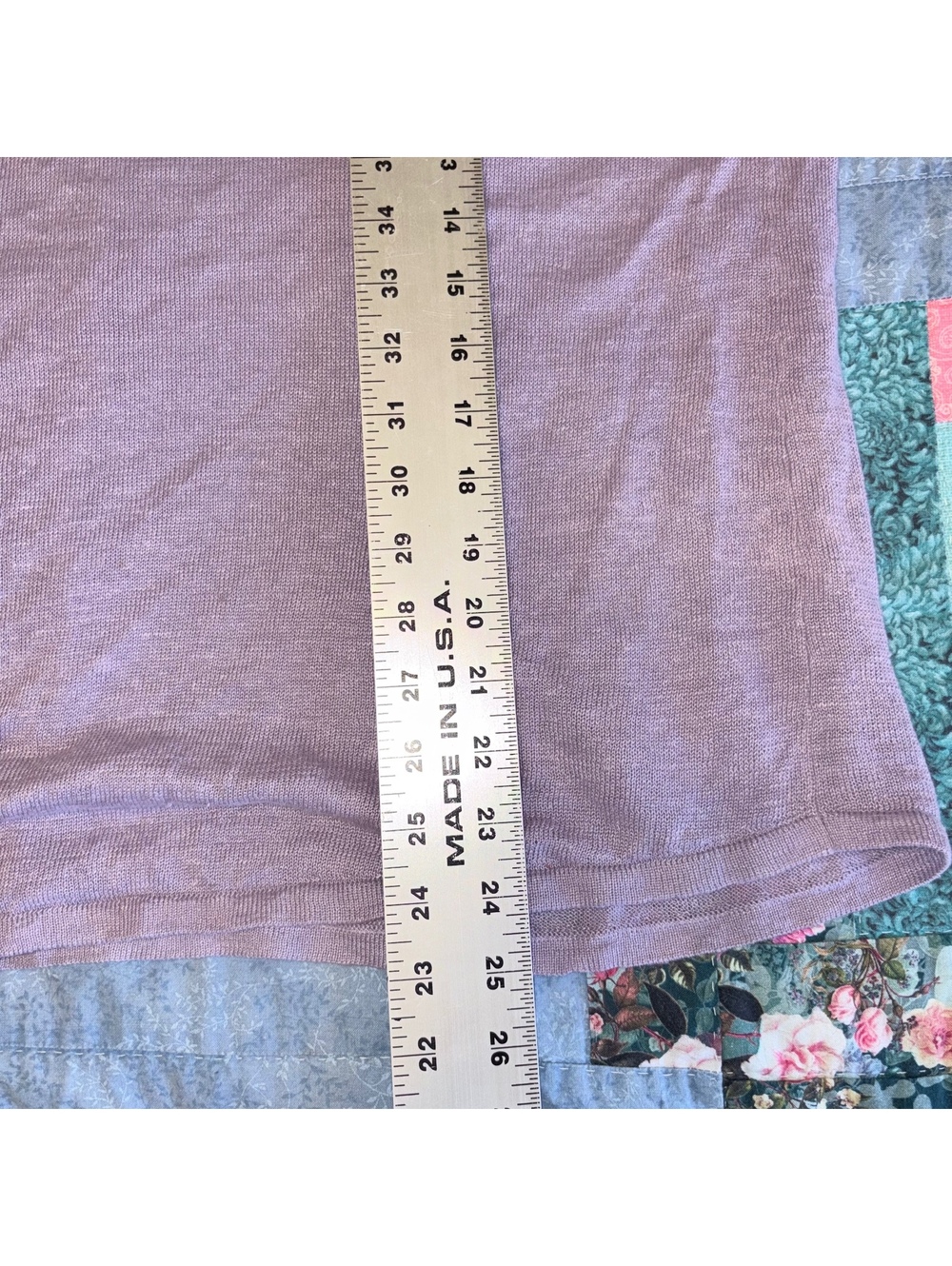 Belford $228 100% linen Woman’s XL Labender collared V neck sweater size XL - Picture 7 of 7